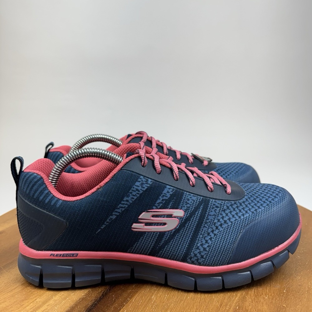 New Womens Skechers For Work Sure Track Saquenay Safety Toe Shoes Sneakers 9 M